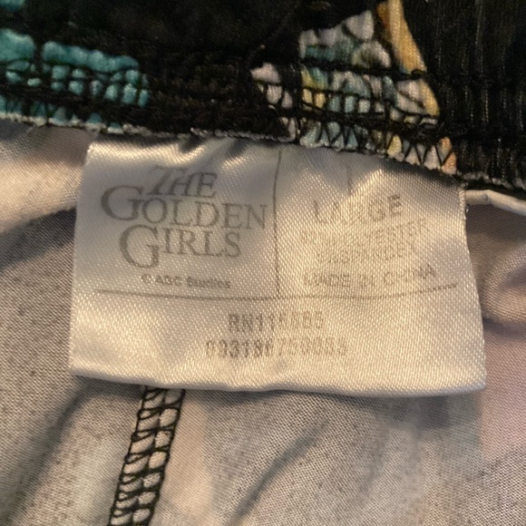 Men’s The Golden Girls Squad Goals black pink lounge pajama pants - size L - Picture 8 of 10